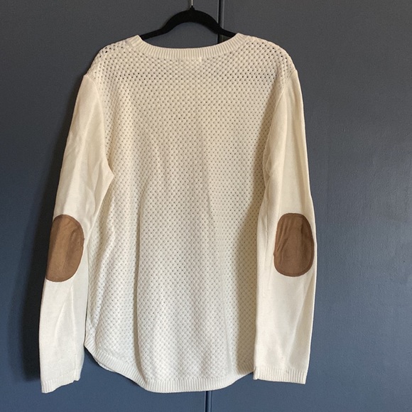 August Mist Josey Elbow Patch Pullover - Picture 3 of 4